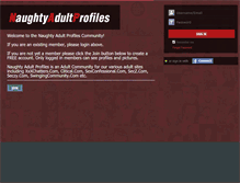 Tablet Screenshot of naughtyadultprofiles.com